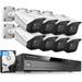 Amcrest 4K Security Camera System w/ 4K (8MP) 8CH PoE NVR (8) x 4K (8-Megapixel) IP67 Weatherproof Metal Bullet POE IP Cameras Pre-Installed 2TB Hard Drive NV4108E-IP8M-2496EW8-2TB (White)