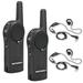 Motorola DLR1020 Two-Way Digital Business Radio (DLR1020) + Motorola HKLN4604 PTT Earpiece (2-Pack)