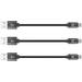 Cellet (3-Pack) 4 inch USB Cables Compatible with Samsung Galaxy A15 5G - Mini Short High Power Fast Charging Sync USB-C to USB-A (Type-C to Type-A) Cables for Samsung Galaxy A15 5G - 4 inches