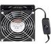 AC Fan Kit for Computer Security Cabinet & Audio-Visual Cart - Black & Chrome