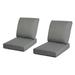 24 x 22 in. 2-Piece Deep Seating Outdoor Lounge Chair Cushions