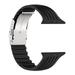 YuiYuKa Adjustable Silicone Strap Sprot band Compatible with Apple Watch Bands 40mm 44mm 41mm 45mm 38mm 45mm 49mm Women Men Wristwatches Bracelet Correa for iWatch Series 9 8 7 SE 6 5 4 3 Black