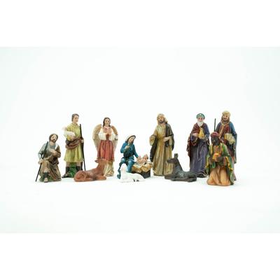 11-Piece Holy Family and Three Wise Men Christmas Nativity Figurine Set 5"