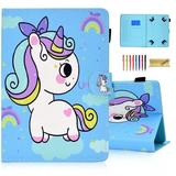 Dteck Universal 7 inch Tablet Case 7.0 inch Tablet Cute Cover Wallet Stand Flip Case for Samsung Galaxy Tab/Fire 7/HD 7/Oasis/Onn/Lenovo/Dragon Touch/MatrixPad/Android Tablet 7 Inch Colorful Unicorn