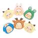 6 Pcs Resin Refrigerator Magnet Phone Case Magnets for Pig Sticker Animal Fridge Accessories Piggy Plastic Toddler