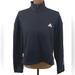 Adidas Tops | Adidas Size Medium Fleece Black White Multi Sport 1/4 Zip Cropped Sweatshirt | Color: Black/White | Size: M