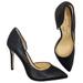 Jessica Simpson Shoes | Jessica Simpson Womens Black Shimmer Paryn D'orsay Pump Size 8 | Color: Black | Size: 8