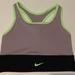 Nike Intimates & Sleepwear | Nike Swoosh Women's Medium-Support 1-Piece Padded Longline Sports Bra | Color: Green/Purple | Size: S
