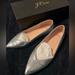 J. Crew Shoes | J.Crew $158 Gwen Flats With Glittery Sequins Metallic Silver Size 8 Ab938 | Color: Silver | Size: 8