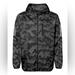 Adidas Jackets & Coats | Adidas Hooded Full-Zip Windbreaker Black Gray Camo Raincoat Jacket Size Small | Color: Black/Gray | Size: S