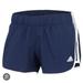 Adidas Shorts | Adidas Aktiv Running Shorts Three Stripe With Liner Euc Fitness Workout | Color: Blue/White | Size: Xl