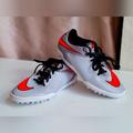 Nike Shoes | Nike Indoor Soccer Shoes Hyper Venom Cleats Youth 5.5 | Color: Orange/Silver | Size: 5.5bb