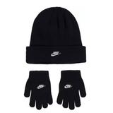 Nike Accessories | Nike Girl's Beanie & Gloves Set Black Nwt | Color: Black/White | Size: Osg