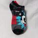 Disney Accessories | 3 Pack Disney No-Show Socks Womens Size 4-10 | Color: Black/Red | Size: 4 To 10