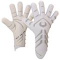 Renegade GK Apex Ghost Professional Strapless Goalie Gloves | 4mm EXT Contact Grip | White Soccer Goal Keeper Gloves (Size 11, Mens, Womens, Neg. Cut, Level 5.5)