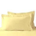 Pizuna Royalé Luxurious Pure Cotton Mellow Yellow King Size Oxford Pillow Cases 2 Pack, 1000 TC 100% Long Staple Cotton Pillow Covers, Sateen Thick Pillow Cases 50x90cm (Cooling PillowCase) Pizuna