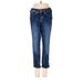 Silver Jeans Co. Jeans - Low Rise Straight Leg Boyfriend: Blue Bottoms - Women's Size 25 - Sandwash