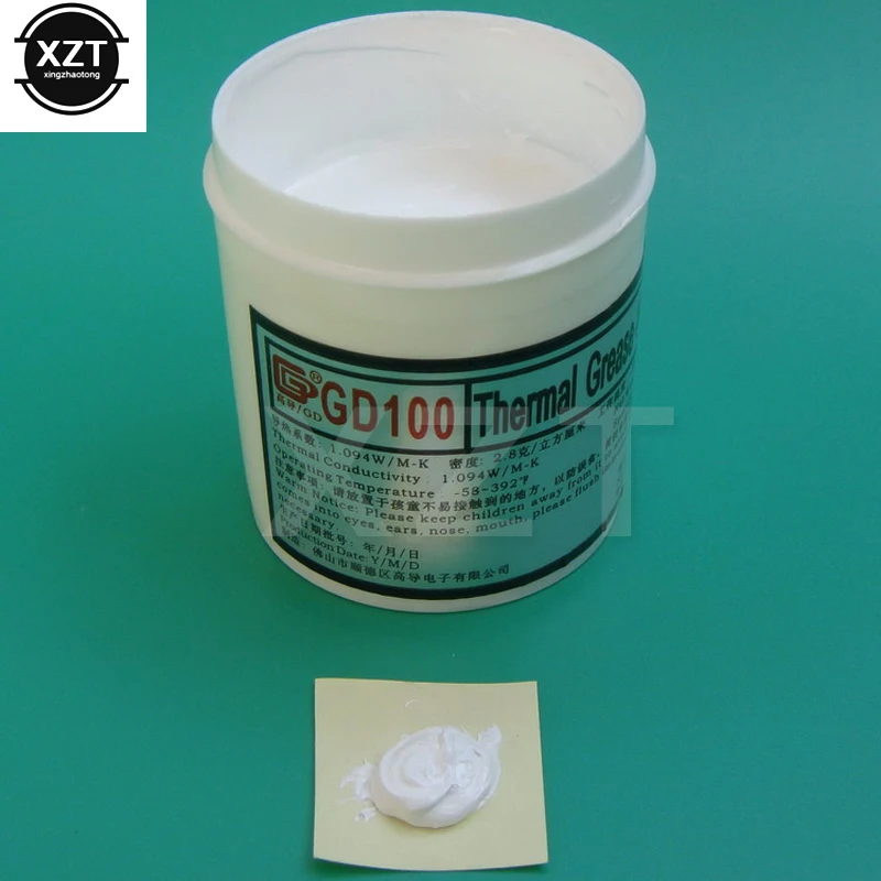Pâte thermique en Silicone blanc GD100, graisse conductrice, plâtre pour dissipateur de chaleur, pour processeur CPU GPU, jeu de puces, refroidissement pour ordinateur portable
