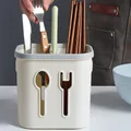 Boîte de rangement pour ustensiles de cuisine cuillère fourchette porte-baguettes égouttoir T1