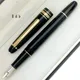 Stylo à bille de luxe MB Monte stylos plume en résine noire incrustation enduite numéro de série