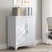 Inbox Zero Lylliana Steel Single Storage Cabinet (35.4" H x 31.5" W x 15.7" D) Steel in White | 35.4 H x 31.5 W x 15.7 D in | Wayfair