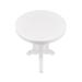 Winston Porter Norrene Solid Wood Pedestal End Table Wood in White | 25.59 H x 21.65 W x 21.65 D in | Wayfair 498F89AA26C94BA58B473B051246D964