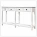 Red Barrel Studio® Tomohon 59" Solid Wood Console Table Wood in White | 33 H x 59 W x 15.2 D in | Wayfair 56E3743C28E345F28AD555AF13E2B1C0