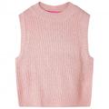 vidaXL Kids' Sweater Vest Knitted Light Pink 140