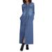 Long Sleeve Denim Maxi Shirtdress