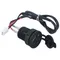 Kebidu 12v 2.1a Dual-USB-Ladegerät Steckdose Steckdose mit Kabel LED-Anzeige für Auto Boot Motorrad