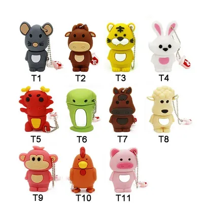 JASTER USB 2.0-Flash-Laufwerke, 64 GB, kreativer Cartoon-Stick, 32 GB, Sternzeichen-Stick, 16 GB, 8 Image