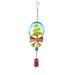 Chiccall Indoor Outdoor Christmas Decorations Creative Metal Iron Wind Chime Pendant Christmas Series Glass Color Painting And Painting Home Decor Clearance