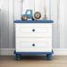 Wooden Nightstand with Two Drawers for Kids, End Table