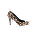 Cole Haan Heels: Pumps Stilleto Cocktail Party Brown Leopard Print Shoes - Women's Size 8 1/2 - Round Toe