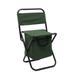 Meitianfacai Portable Foldable Camping Chair with Storage Bag Lightweight Backrest Stool Compact Folding Chair Seat Outdoor Backrest Stool with Folding Backpack for Camping Hunting Fishing Hiking