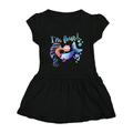 Inktastic I m Four! 4th Birthday Pink and Blue Mermaid Girls Toddler Dress