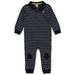 Carter s Baby Boys Striped Coveralls Pram Suit - navy 12 months (Infant)