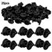 25 Pcs Durable Plastic Screw Tight Round Post Insulators - Ideal for Garden