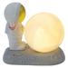 Night Lamp Decor for Kids Room Portable Desk Astronaut LED Light Moon Plastic Office Baby