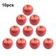 10pcs Large Artificial Fake Red Green Apples Fruits Kitchen Home Food Decor Red