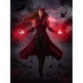 5D DIY Diamond Painting Kits for Adults Kids Scarlet Witch Full Drill Embroidery Cross Stitch Crystal Rhinestone Paintings Pictures Arts Wall Decor Painting Dots Kits 12x16 in