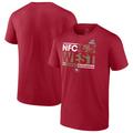 Men's Fanatics Branded Scarlet San Francisco 49ers 2023 NFC West Division Champions Conquer T-Shirt