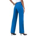 Plus Size Women's Classic Bend Over® Pant by Roaman's in Vivid Blue (Size 38 WP) Pull On Slacks