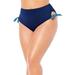 Plus Size Women's Bow High Waist Brief by Swimsuits For All in Vibrant Palm Pink (Size 8)