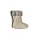 Hunter Womens Short Cable Welly Socks - White - Size Large