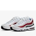 Nike Shoes | New Nike Men's Air Max 95 Essential Running Shoes In Black/White-Varsity Red | Color: White | Size: Various