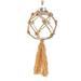 Anthropologie Holiday | Kurt Adler Tan Macrame Braided Clear Holiday Christmas Ornament Boho Home Decor | Color: Cream/Tan | Size: Os