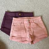 American Eagle Outfitters Shorts | 2 Pairs Of American Eagle Shorts | Color: Pink/Purple | Size: 4
