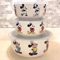 Disney Kitchen | Disney “Mickey Mouse Evolution” 3-Pc Vented Ceramic Food Storage Container Set | Color: Black/White | Size: Os