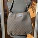 Gucci Bags | Authentic Gucci Signature Gg Dark Brown Denim Canvas With Leather Bag | Color: Brown/Silver | Size: Os